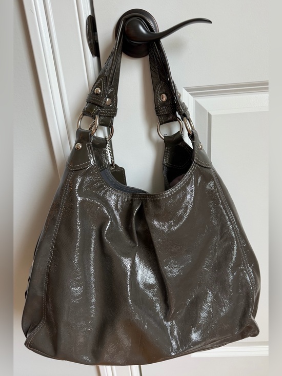 Coach Handbags - Coach Glossy Maggie Patent Leather Shoulder Hobo